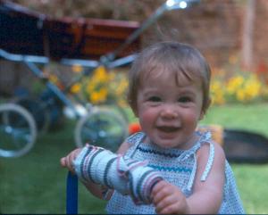 Gemma pushing trolley 85