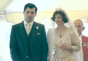 H C wedding couple
