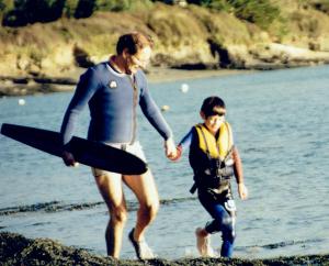 Hugh Oliver surfing 99