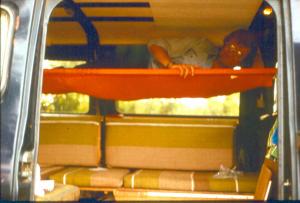 Rob on van bunk